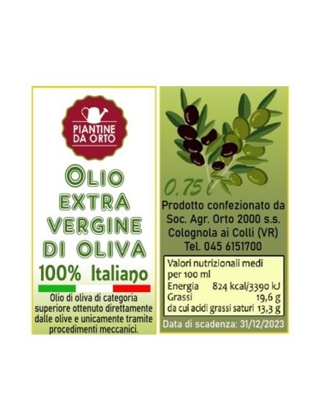 Olio Extra Vergine di Oliva di Nostra Produzione