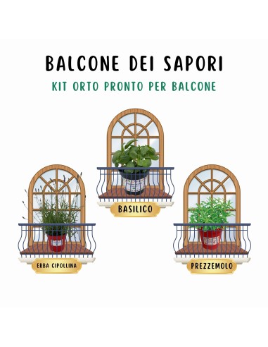 Balcone dei sapori_ Kit Orto Pronto_Orto sul balcone