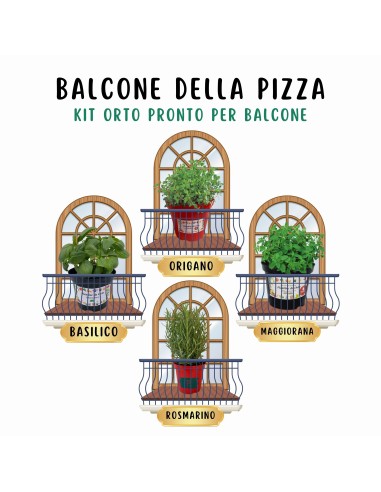 Balcone della Pizza_ Kit Orto Pronto_Orto sul balcone