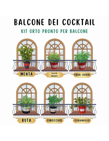 Balcone per cocktail_ Kit Orto Pronto_Orto sul balcone