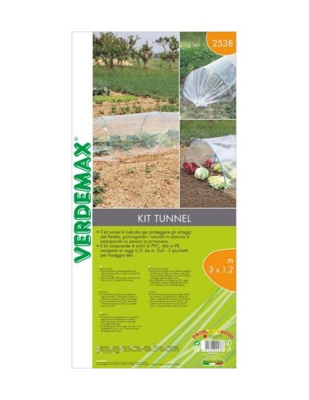 KIT TUNNEL IN PVC 3X1,2 M
