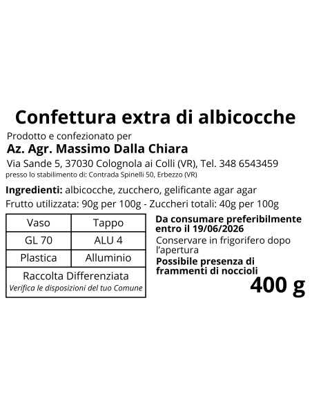 100 % natürliche Aprikosenmarmelade